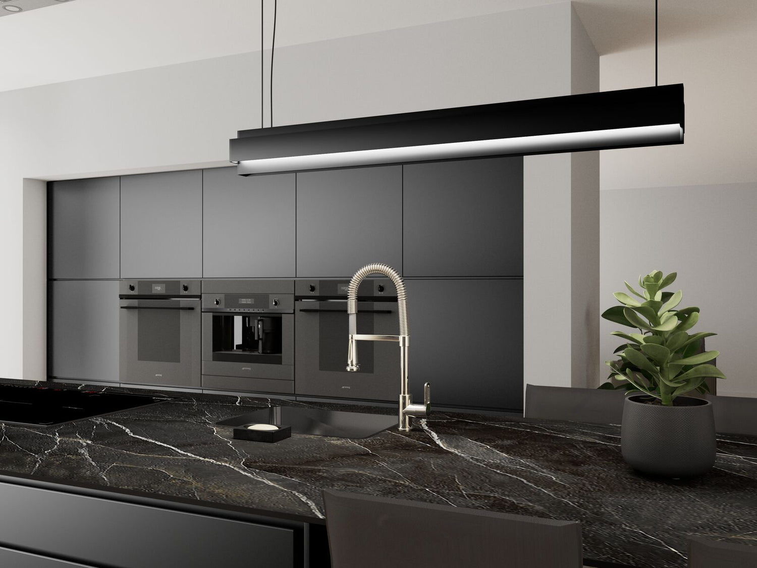 Calacata Black Bush Hammered - 12+ mm